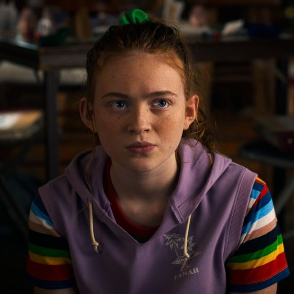 Pam & Gela Rainbow Stripe Ringer Tee T-Shirt ASO Max Mayfield - Picture 9 of 10